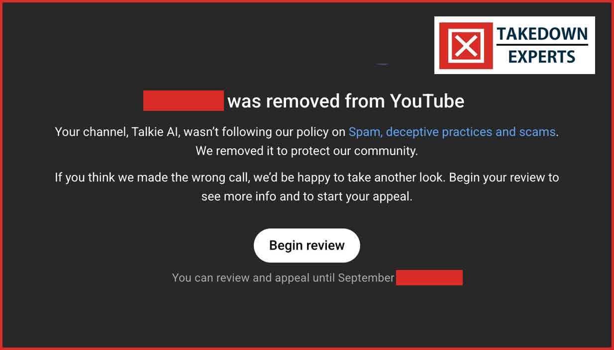 Youtube-Chanel-Removal